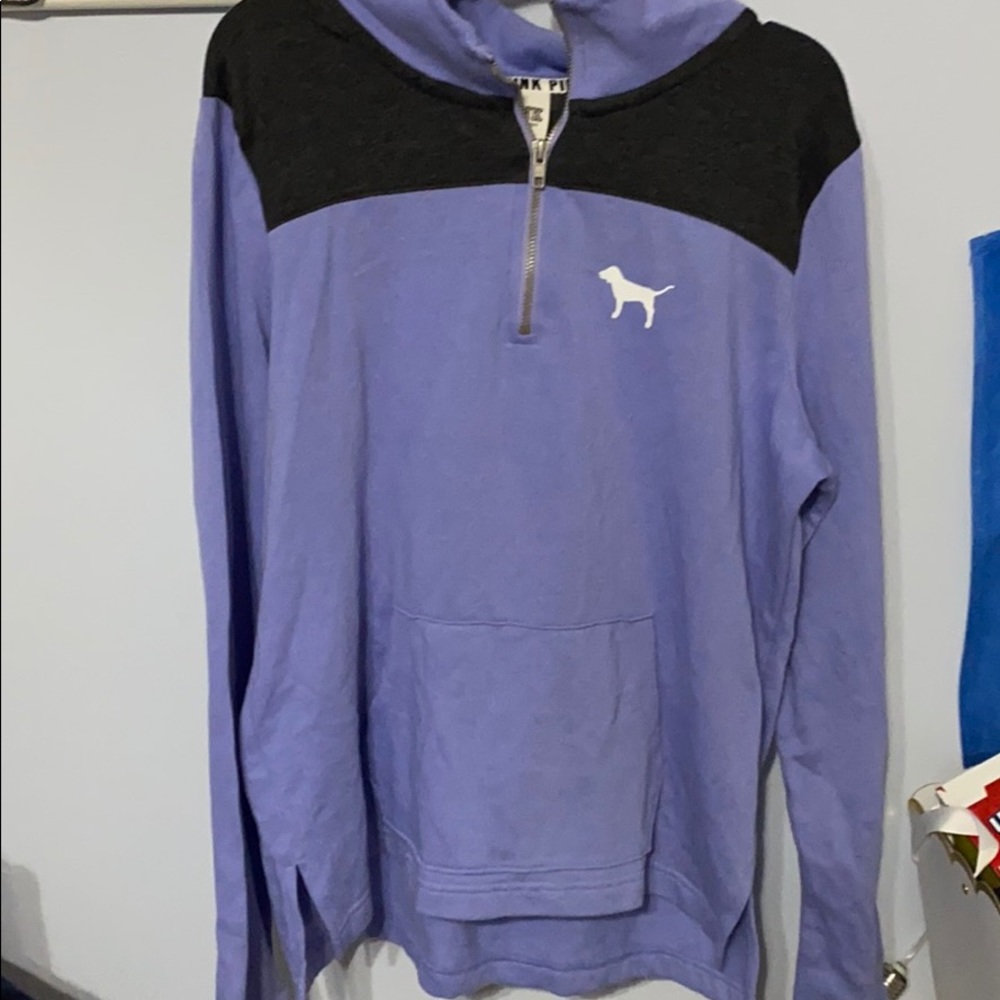VS pink quarter zip